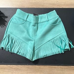 Crazy Train fringe shorts